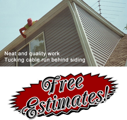 tucking tv cable behind siding